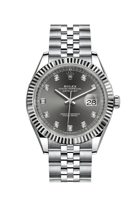 Rolex Datejust 41 Dark Rhodium Diamond Dial 126331